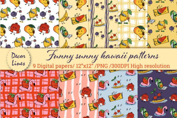 Funny Sunny Kawaii Patterns
