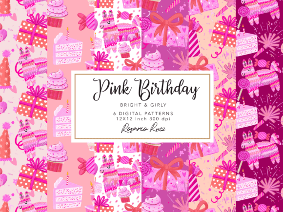 Girl Pink Birthday Papers, Pink Patterns: A Strategic Asset for Creative Workflows
