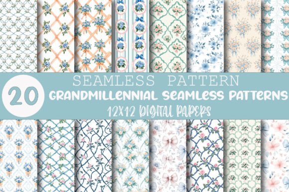 Grand Millennial Seamless Patterns: A Strategic Asset for Intentional Design
