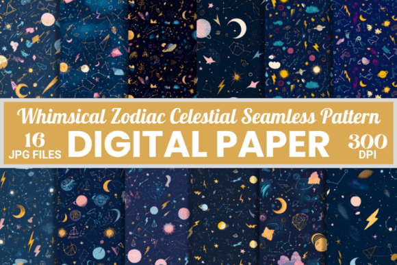 Strategic Visual Assets for 2025: Leveraging Whimsical Zodiac Moon Celestial Patterns