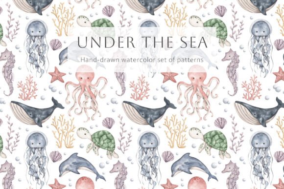 Under the Sea Patterns: A Creative Design Asset